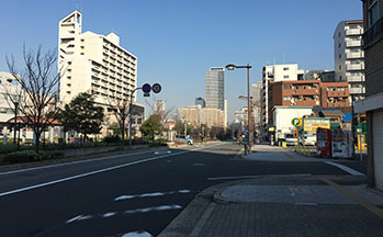 大通り沿い