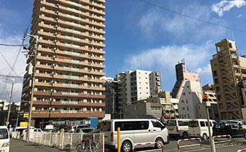 街並み3(カスタリアタワー長堀橋)